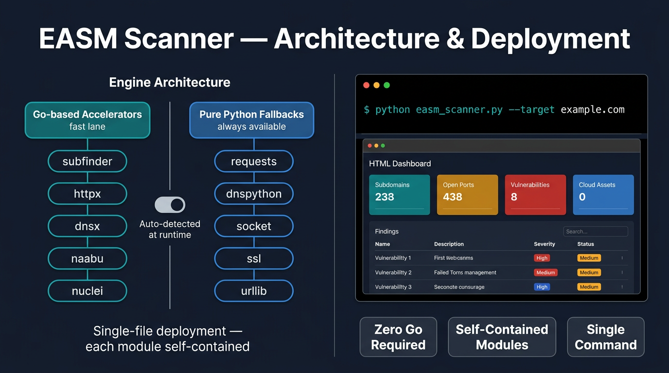 Attack Surface Management — architecture diagram